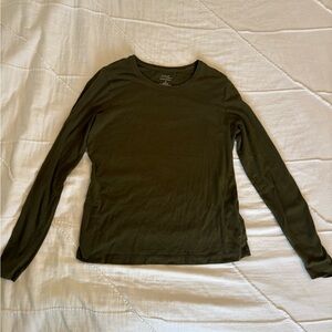 Banana Republic Dark Green Long Sleeve Top